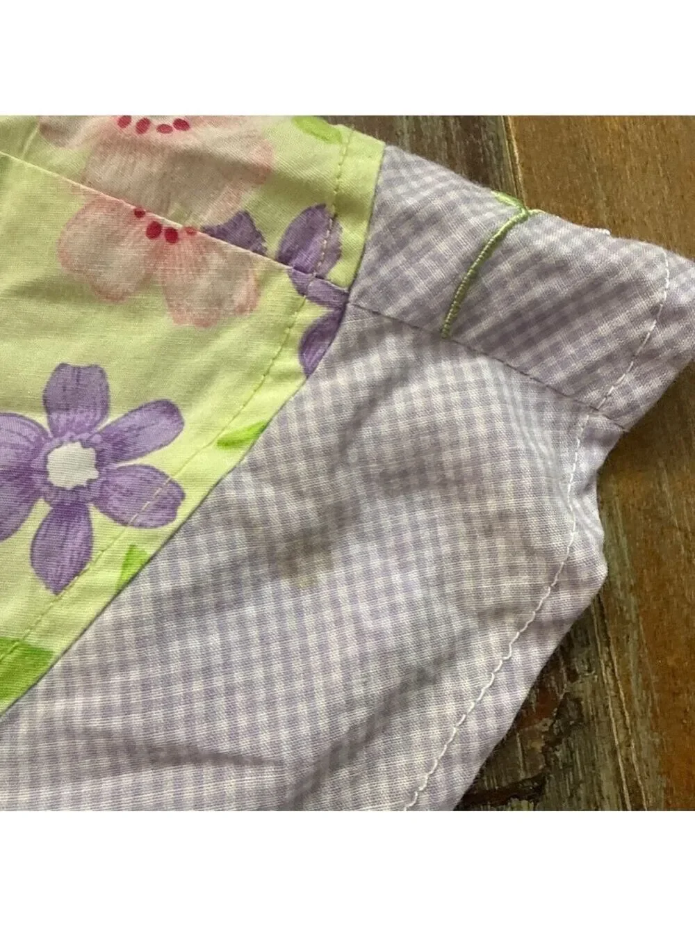 Blueberi Boulevard Infant Girls 12M Floral Gingham Dress